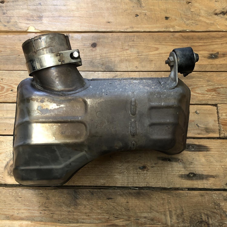 Indian FTR exhaust collector box / resonator